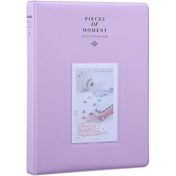 Stela 128 Pockets Mini Photo Album Compatible with Fujifilm Instant Mini 70 Polaroid PIC-300P Film Instant Camera & Name Card