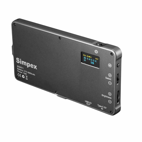 Simpex RGB Pocket LED Light with Built in 4000MAh Rechargeable Battery