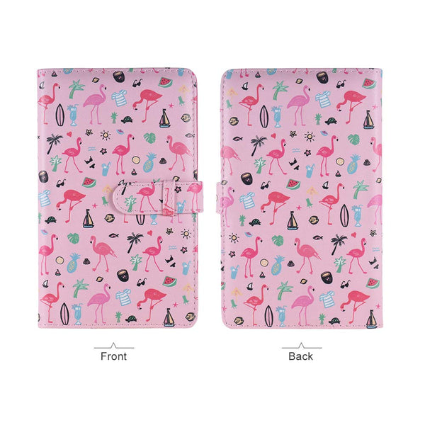 Stela 96- Page Pocket Mini Album Stamp Album Scrapbook Mini Creative Photo Album (Flamingo pink)