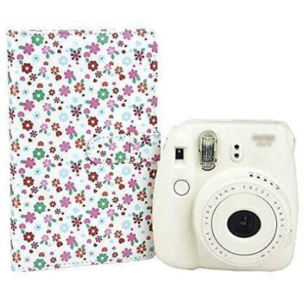 Stela 96 Pockets Mini Film Photo Album Book for Fujifilm Instax Mini LiPlay (Flawer White)