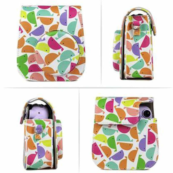 STELA Instax mini 11 Camera Pouch Bag Compatible with Fujifilm Instax MINI 11 camera (Colorful Whale)