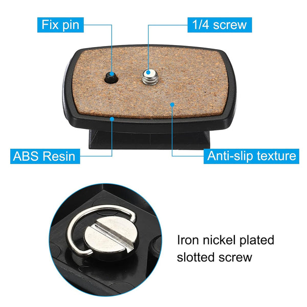 Stela 690-B Quick Release Camera Plate With 1/4 Screw