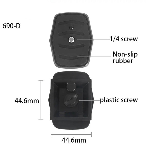 Stela 690-D Quick Release Plate Compatible with Arca-Swiss DSLR and Cinema Cameras-1 pcs