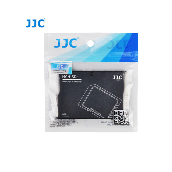 JJC-MCH-SD4GR Memory Card Holders fits 4 SD Cards