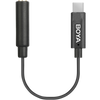 Boya by-K4 USB-C to 3.5mm (TRS) Adapter(2.4 inch),AUX to USB C Microphone/Headphone Adapter Jack Converter