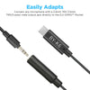 BOYA by-K6 DJI Osmo Pocket Microphone External Sound Adapter USB C to 3.5mm TRS External Microphone Audio Cable for DJI Osmo Pocket Accessories kit