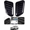 Stela Car Decorative Electroplate Air Flow Intake Scoop Turbo Bonnet Vent Hood 2pcs