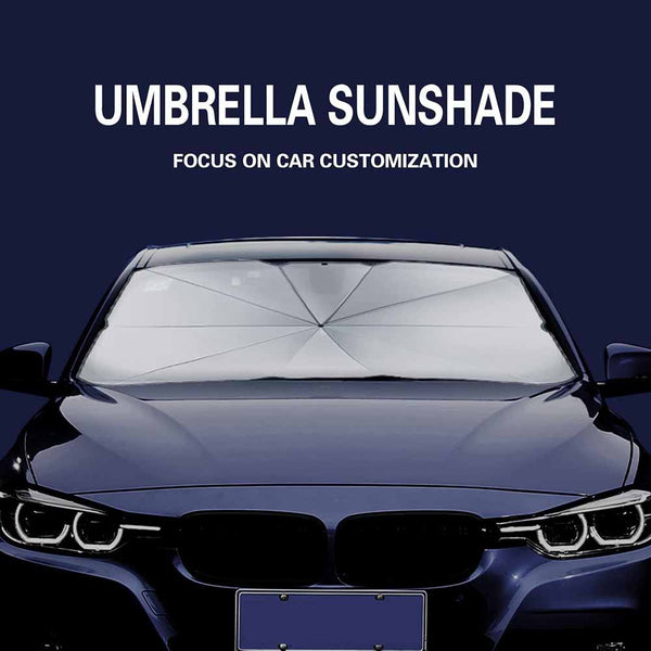 Stela Car Windshield Sun Shade Umbrella, UV Reflecting Foldable Front Car Sunshade Umbrella