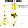 Stela DL-2S 5.1ft Dual Flood Light Adjustable and Foldable Tripod Stand Telescoping Steel Floodlight Stand Heavy Duty Construction Tripod Stand for Home and Job Site Lighting
