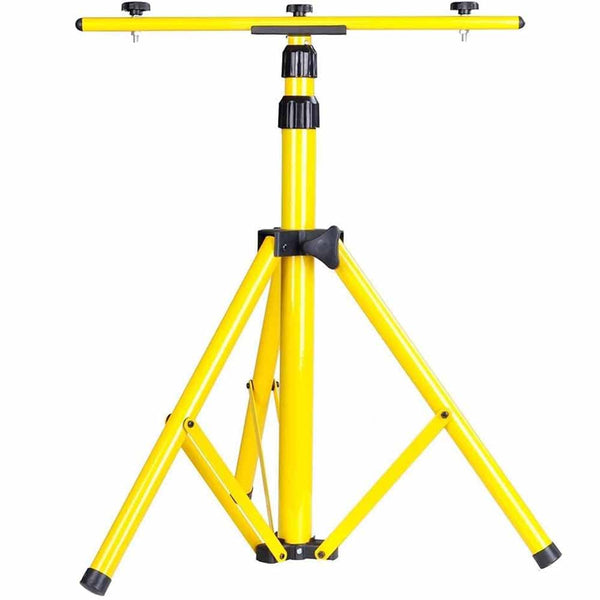 Stela DL-2S 5.1ft Dual Flood Light Adjustable and Foldable Tripod Stand Telescoping Steel Floodlight Stand Heavy Duty Construction Tripod Stand for Home and Job Site Lighting