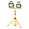 Stela DL-2S 5.1ft Dual Flood Light Adjustable and Foldable Tripod Stand Telescoping Steel Floodlight Stand Heavy Duty Construction Tripod Stand for Home and Job Site Lighting