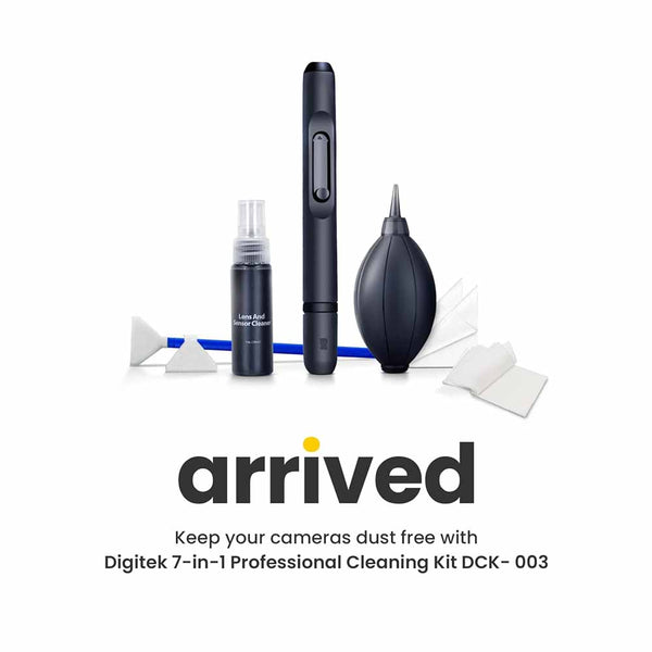 Digitek (DCK-003) Professional 7-in-1 Camera Cleaning Travel Kit, Ideal for Cleaning Lenses, Cameras, Filters, Displays