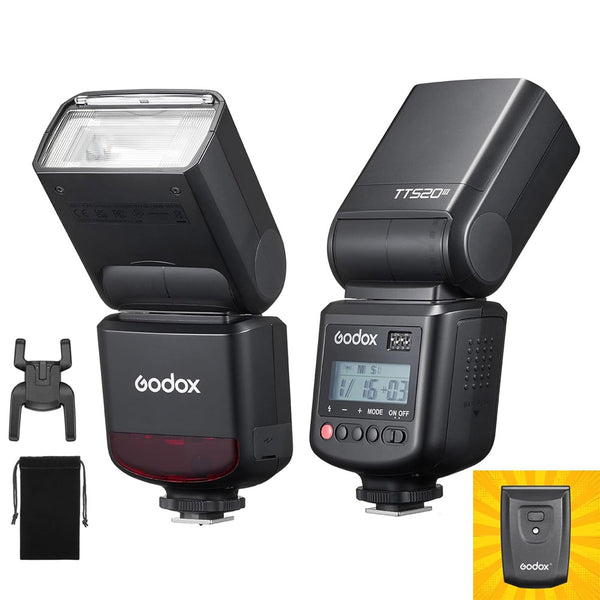 GODOX TT520 III Camera Flash Speedlite, Built-in Receiver and RT Transmitter