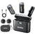GODOX WES1 Kit2 Wireless Lavalier Microphone Compatible with iPhone/Lighting, Dual Channel 2.4G Wireless Mic, 8H Battery Life, 200m(656ft.) Range, Noise Cancelling with Charging Case for Vlogging