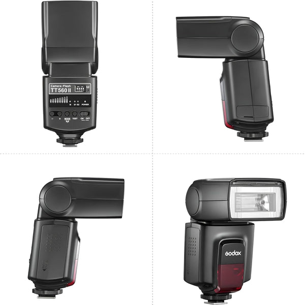 Godox TT560II Wireless Camera Flash Compatible for Canon Nikon Sony Olympus Pentax Fuji DSLR Cameras with Standard Hot Shoe