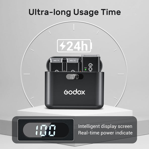 Godox WEC Kit 2 Dual Wireless Lavalier Mic