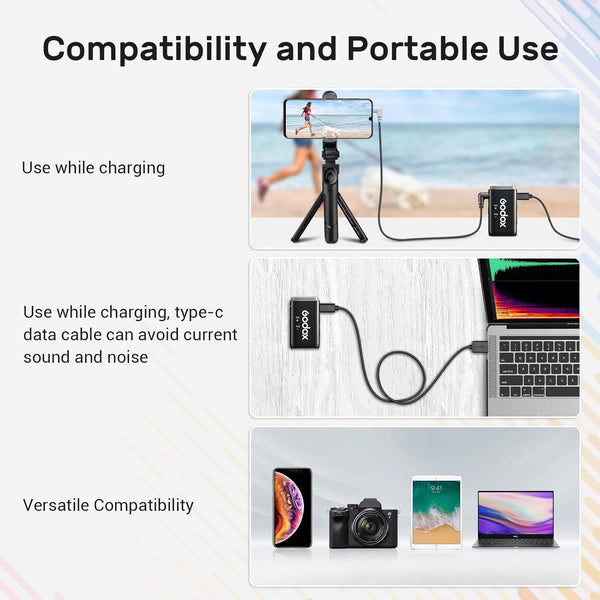 Godox WEC Kit 2 Dual Wireless Lavalier Mic