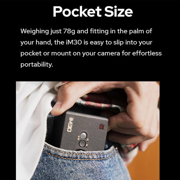 Godox iM30 Camera Flash,Mini Flash Speedlite,GN15 with 13 Levels Flash Power, CCT 6500K±200K with S1/S2 Optical Control for Fuji, for Canon, for Nikon, for Sony, for Olympus Camera