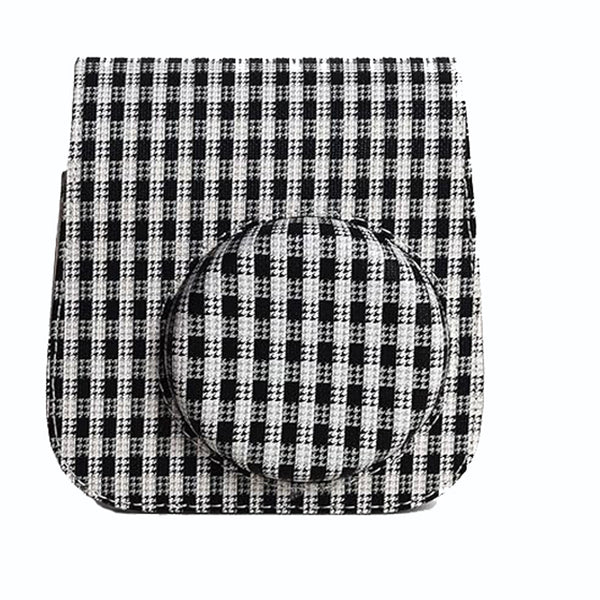 STELA instax mini 11 Camera Pouch Bag Compatible with Fujifilm instax Mini 11 (Black and White Squares)