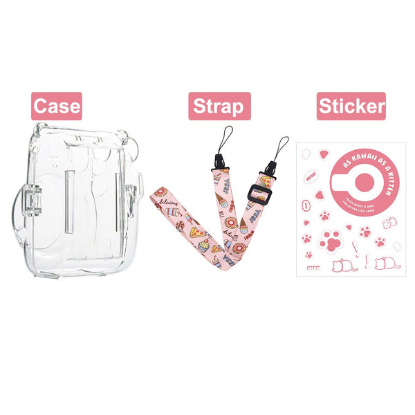 Stela Instax mini 11 camera crystal Transparent case bag