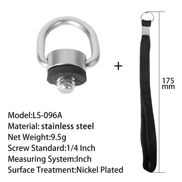 Stela LS-096A 1/4 Camera Strap Quick Release Screw Connecting Adapter for Shoulder Quick Sling Strap Camera Bag Case Neck Strap Belt