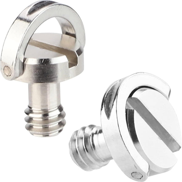 Stela Ls093 Camera Mount Screw 1/4 Inch D-ring Screw Iron Quick Release Screw (pack of 2)