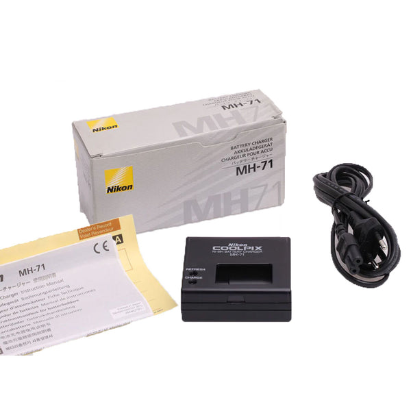 Nikon MH-71 AC AA Battery Charger to recharge the Ni-MH EN-MH1 AA rechargeable batteries