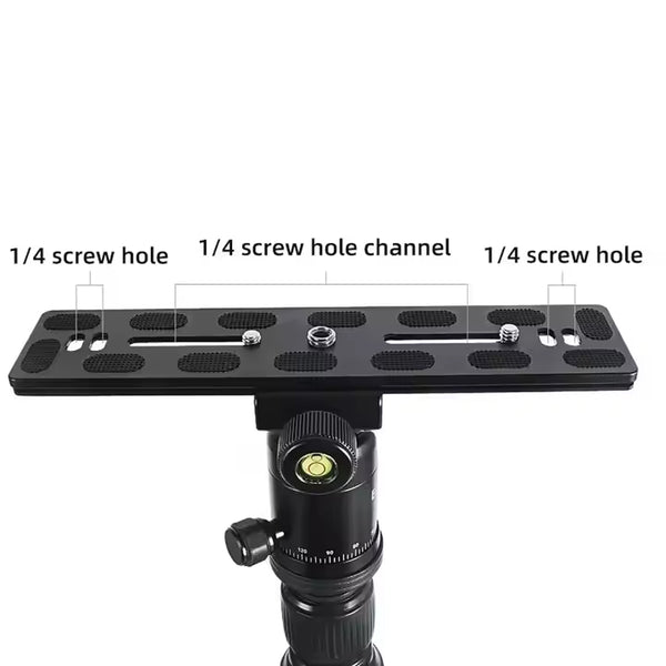 Stela Pu-200B Camera Quick Release Plate Universal Mount for Tripod Ball Head .W/ 1/4 Inch Standard Screw Compatible with Arca Swiss