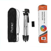 Photron Stedy 420 Tripod 50 Inch(127cm) with Mobile Holder for Smart Phone, Camera, Mobile phone (Silver)