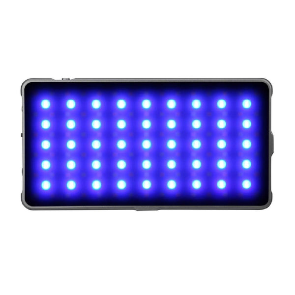 Rectangular LED light panel with blue lighting