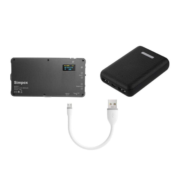 Simpex power bank with USB cable