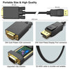 Stela HDMI to VGA adapter with gold-plated connectors and durable cable