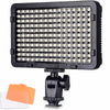 Tolifo PT-176S LED Video Light Panel – 176 LEDs, 5600K Daylight, Dimmable On-Camera Fill Light without battery