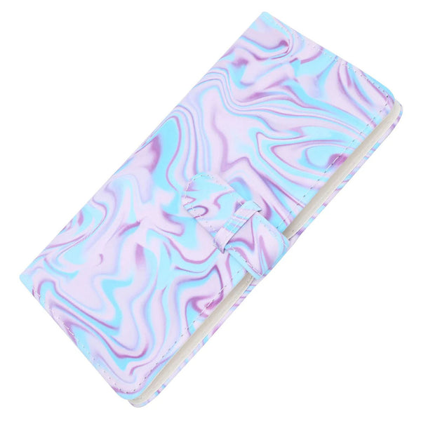 Stela 96 Pockets Mini Film Photo Album Book Compatible with Instant Mini LiPlay Link Instant Camera (Purple Ripple)