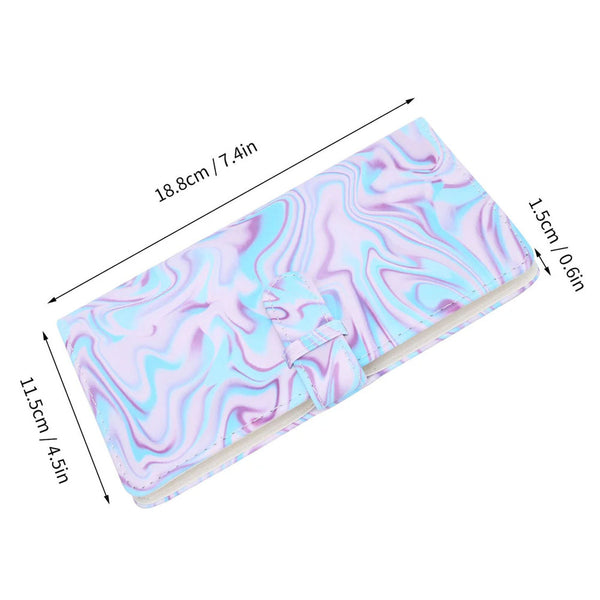 Stela 96 Pockets Mini Film Photo Album Book Compatible with Instant Mini LiPlay Link Instant Camera (Purple Ripple)