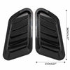 Stela Car Decorative Electroplate Air Flow Intake Scoop Turbo Bonnet Vent Hood 2pcs