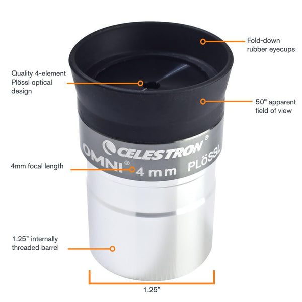 Celestron 93316 Omni 4mm Eyepiece