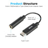 Boya by-K4 USB-C to 3.5mm (TRS) Adapter(2.4 inch),AUX to USB C Microphone/Headphone Adapter Jack Converter