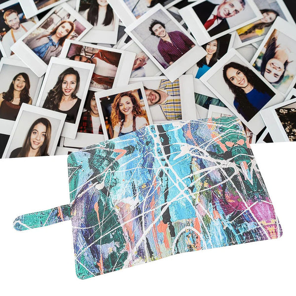 STELA 96 Pockets Mini Film Photo Album Book Compatible with Instant Mini LiPlay 11 9 8 7s 70 90 Link Instant Camera 3 Inch Polaroid Picture Name Card Holder (Colorful graffiti)