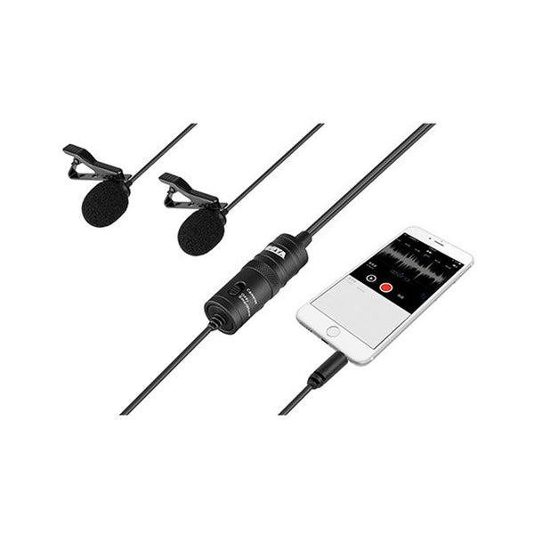 Boya By-M1Dm Dual Omni-Directional Lavalier Mic
