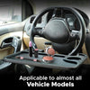 Car Steering Wheel Desk, Tray for Laptop Car Mount Holder| Food Tray for Eating with Drinks Holder | Multipurpose Travel Car Accessories