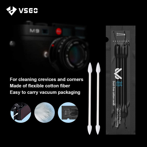 VSGO V-C01E Optical Lens Cleaner Kit Professional Lens Cleaning Fluid with Camera Cleaning Swabs and Dispensing Bottles