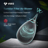 Tumbler Filter Air Blower with VSGO branding and design award text on a dark background