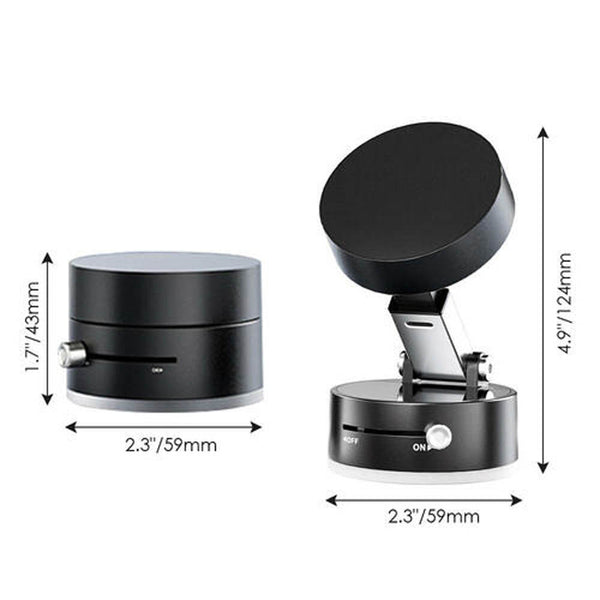 STELA A2 Foldable and Retractable Double Sided Vacuum Suction Cup Magnetic Phone Holder