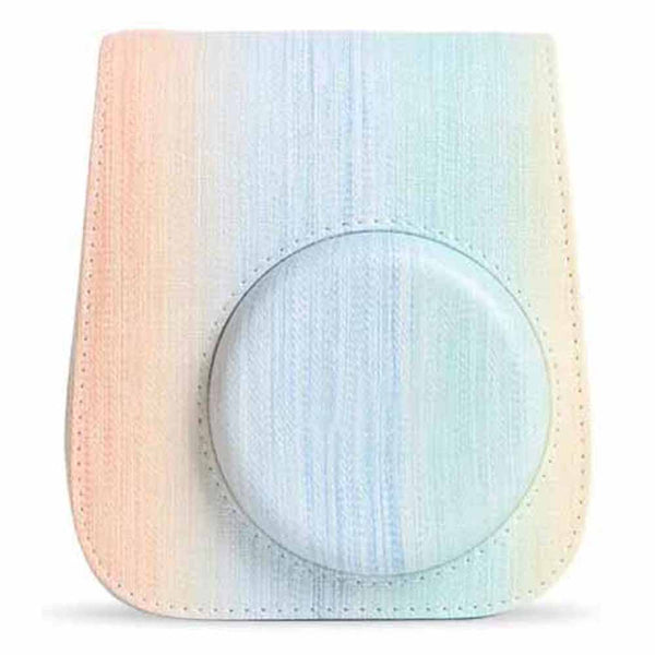 STELA instax mini 11 PU Leather Camera Case with Adjustable StrapCompatible with Fujifilm Mini 11 Instax Camera (Rainbow Color)