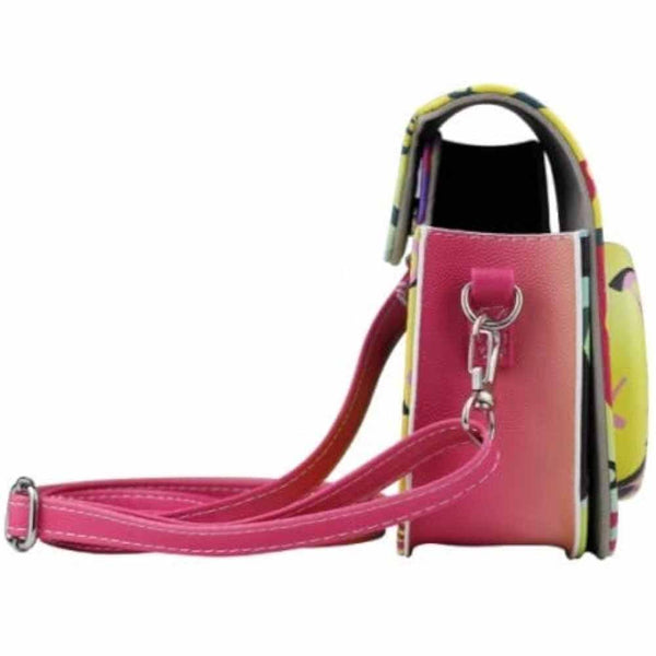 Stela Protective Camera Case for Instax Mini 11/9/8 PU Leather Bag with Adjustable Shoulder Strap-Comic