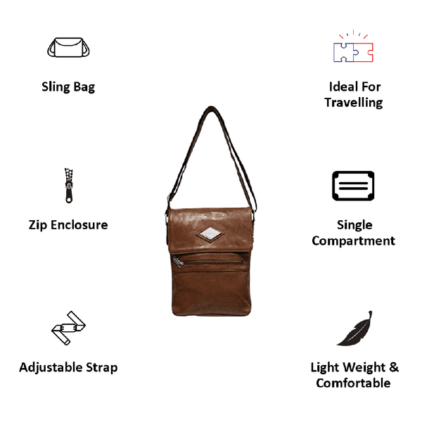 Lee Cooper Unisex Cross Body Sling Bag