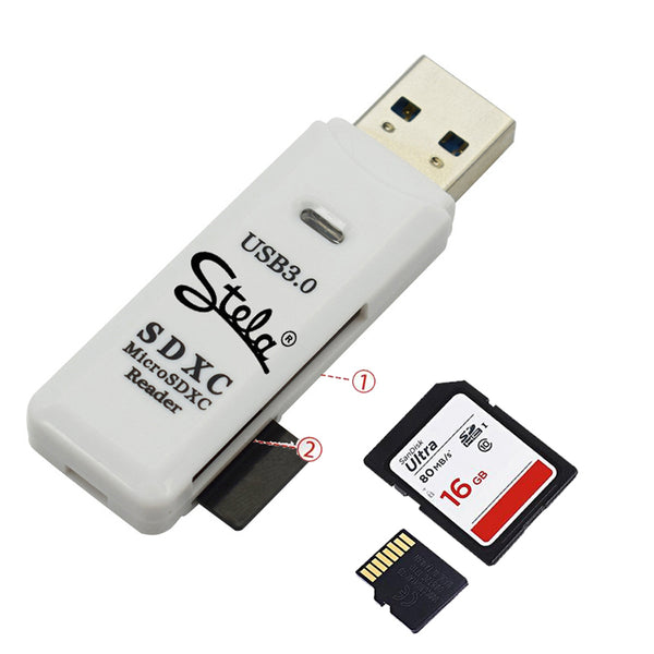 Stela Card Reader USB 3.0 SD/Micro SD TF OTG Smart Memory Card Adapter for Laptop USB 3.0 SD Card Reader