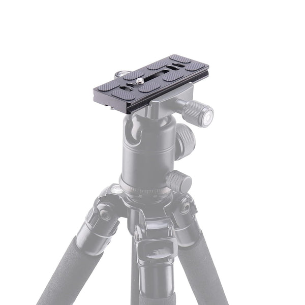 Stela PU-100A Quick Release Plate, 100mm Long Plate with 1/4"-20 Mounting Screw for Benro B0 B1 B2 J0 J1 N1 Arca Swiss Tripod Ball Head
