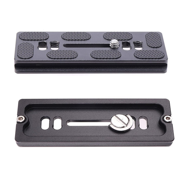 Stela PU-100A Quick Release Plate, 100mm Long Plate with 1/4"-20 Mounting Screw for Benro B0 B1 B2 J0 J1 N1 Arca Swiss Tripod Ball Head